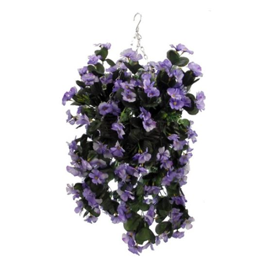 10" Nasturtium Hanging Basket Lilac - Artificial Flower