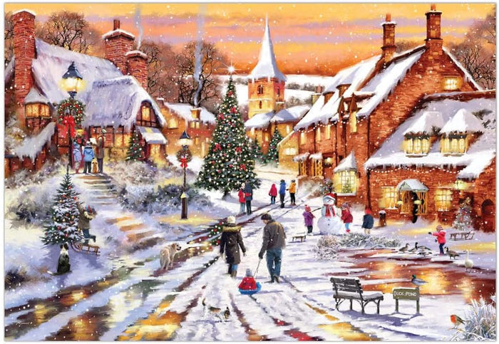 1000 Piece Jigsaw Puzzle - Christmas Village | Crown Point Graphics