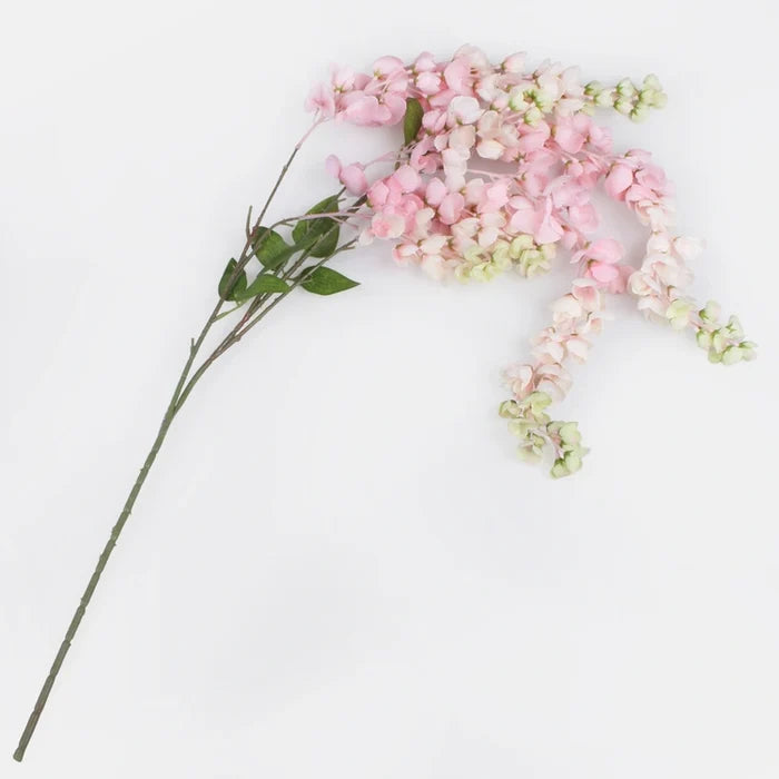 100cm Light Pink Trailing Wisteria - Artificial Single Stem (S1-6)