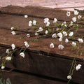 109cm Cream Blossom Spray - Single Stem Wedding Small Buds