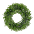 12 x 46cm (18 Inch) Conifer Wreath Light Green - Artificial Christmas - FULL BOX