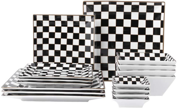 16-Piece Square Dinnerware Set