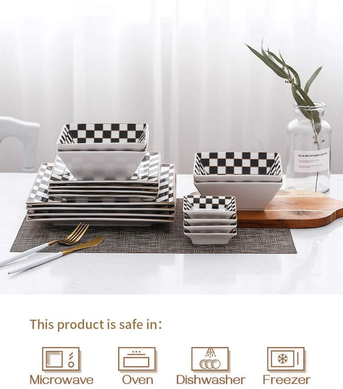 16-Piece Square Dinnerware Set