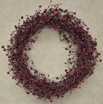 20" Country Berry Wreath - Primitive Star Quilt Shop