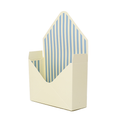 23cm Cardboard Envelope - Cream/Green