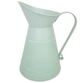 23cm Pastel Green Metal Rustic Jug