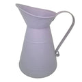23cm Pastel Lilac Metal Rustic Jug