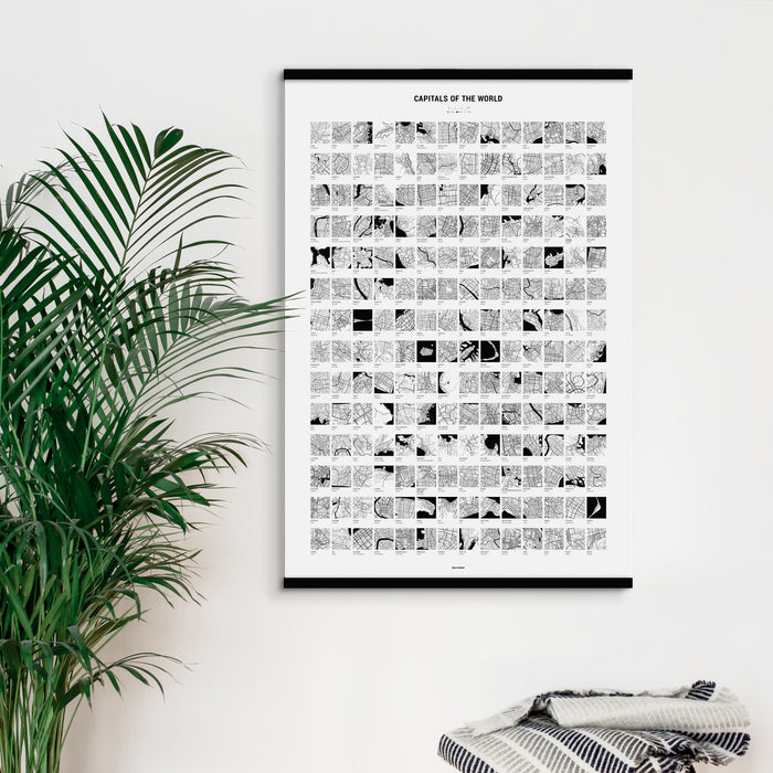 Wooden Magnetic Hangers | 24" Poster Hanger Frames | Home Decor | Frame Poster Hangers in Black | Large Poster Hangers | Bold Tuesday | Golden Rule Gallery | Excelsior, MN