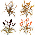 24 x 50cm Autumn Large Fluffy Flock Bunch with Greenery - FULL BOX