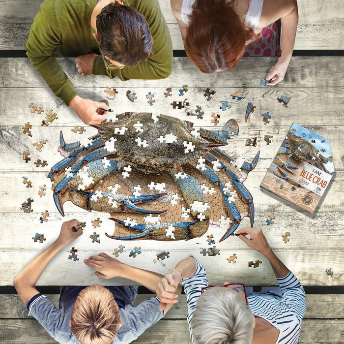 300 Piece Shaped Jigsaw Puzzle - I Am Blue Crab | Madd Capp