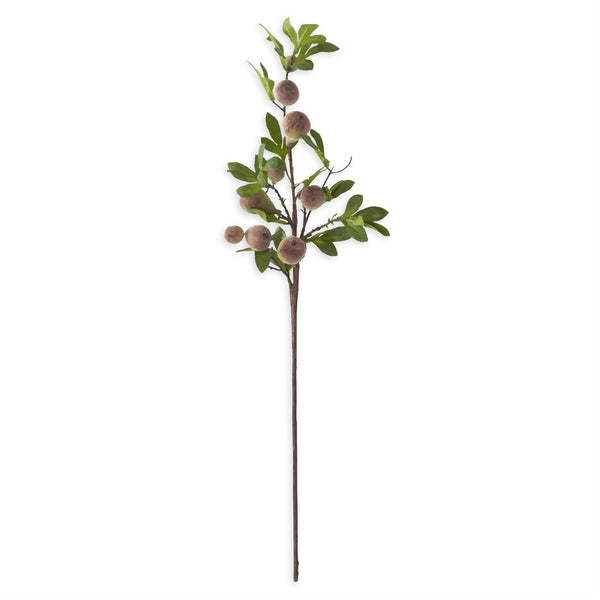 35" Flocked Fig Stem