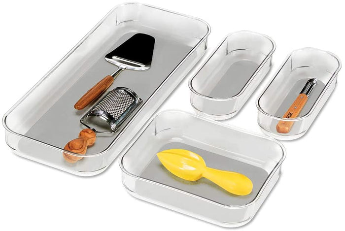 4-Piece Clear Bin Pack