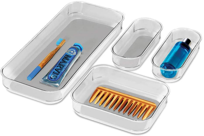 4-Piece Clear Bin Pack