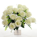 40cm Large Ivory Rosebud Bunch - 18 Heads