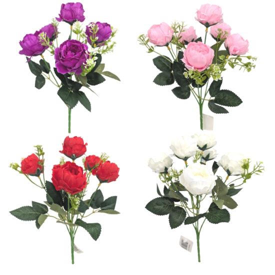48 X 34cm Peony Bunch -  Assorted Colours - Full Box