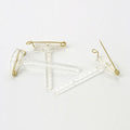 50 x Oasis Clear Corsage Clips - Wedding Accessory Button Hole