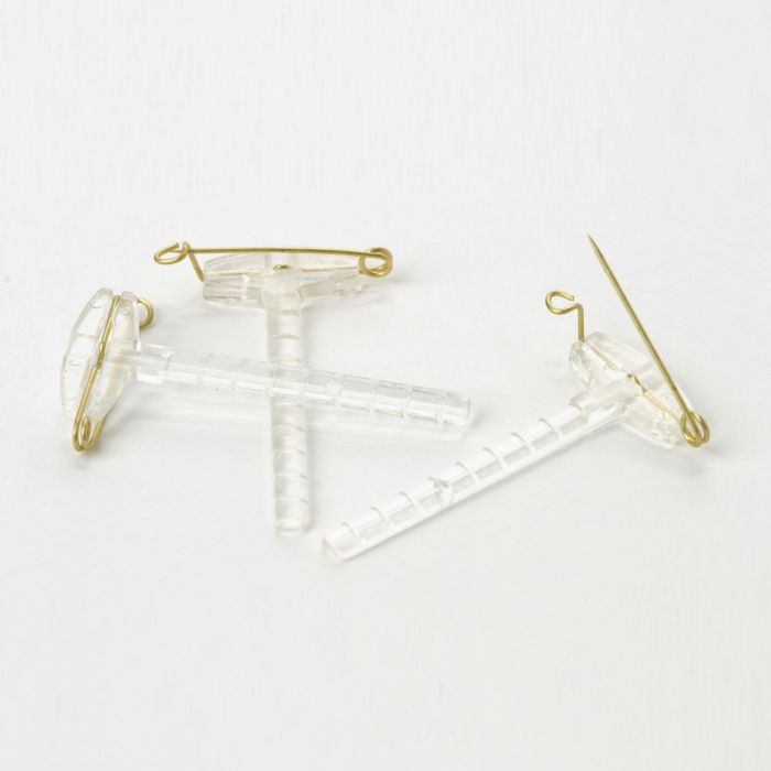 50 x Oasis Clear Corsage Clips - Wedding Accessory Button Hole