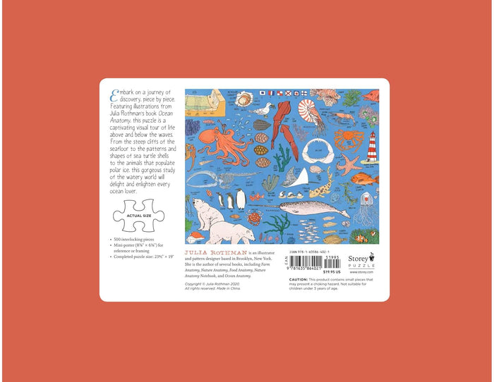 500 Piece Jigsaw Puzzle - Ocean Anatomy | Storey