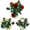 50cm Large Rose Pine Cone Berry Mixed Bunch - Christmas Artificial
