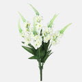 54cm Large Ivory Delphinium Bouquet - 7 Stems