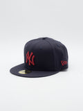 59Fifty League Essential New York Yankees Navy/Red - La Tienda de las Gorras