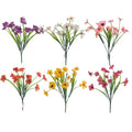 60 X Mini Daisy Bush with Fern -  Assorted Colours - Full Box