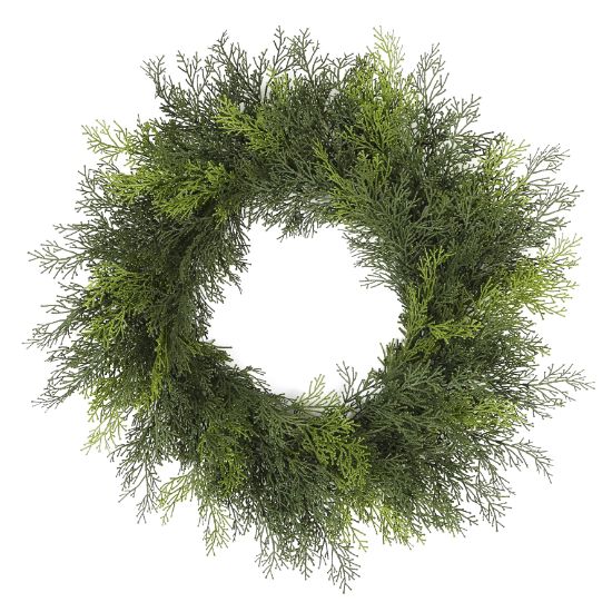 60cm (24 Inch) Conifer Wreath Green - Artificial