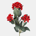 65cm Artificial Red Berry Spray Single Stem (S1-10)