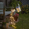 92cm Firefly Watering Can Decoration with Crook - Garden Solar Light