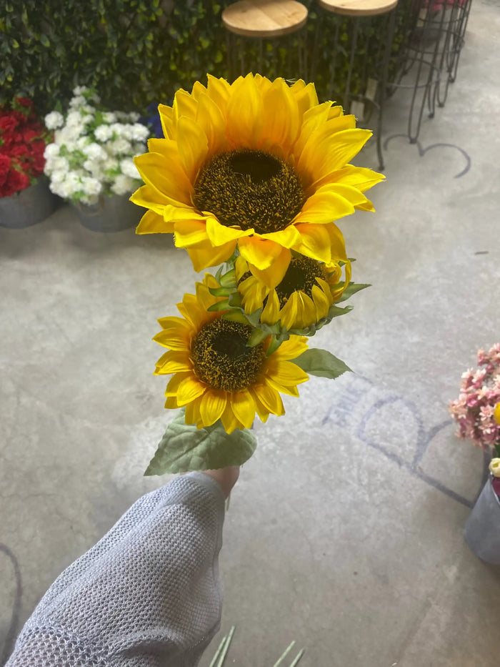 Supreme Sunflower Spray Yellow 36" - Uncategorized Silk