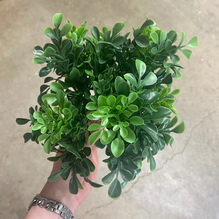 Select UV Boxwood Bush 10" - Artificial Non-Flowering Plants Silk