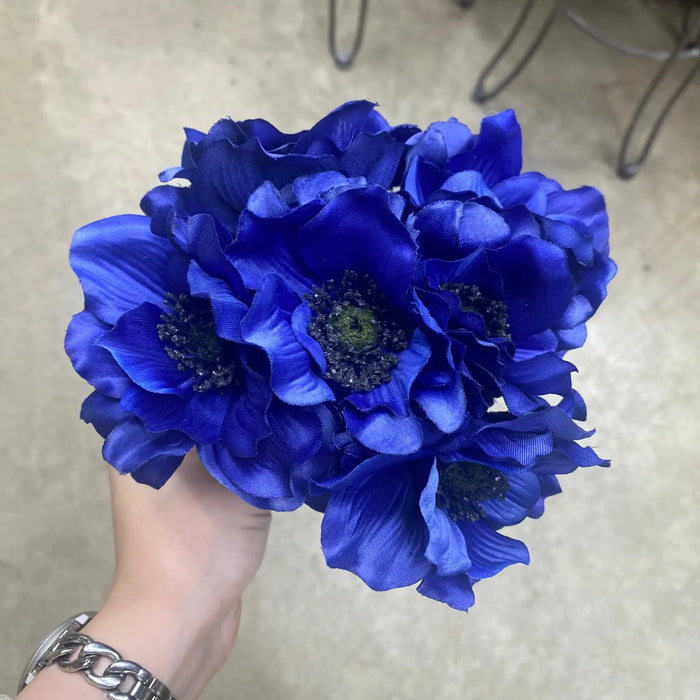 Allstate Anemone Bundle X6 Blue 12" - Uncategorized Silk