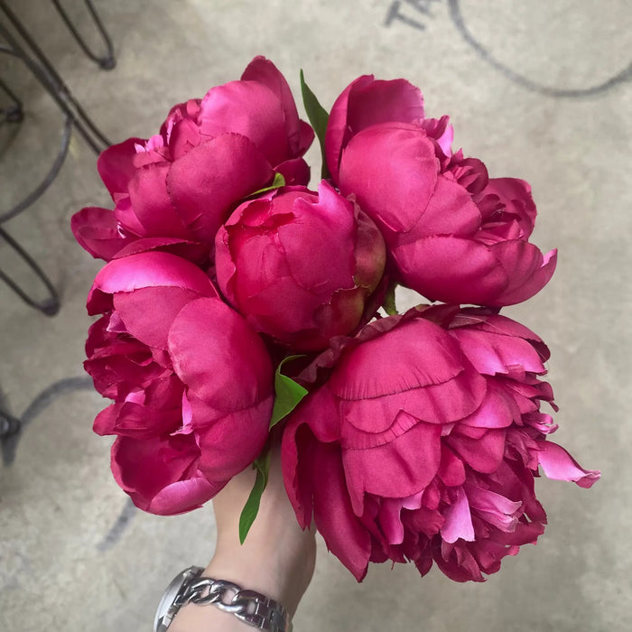 AmBest Peony Bundle Beauty 10" - Artificial Flora Silk