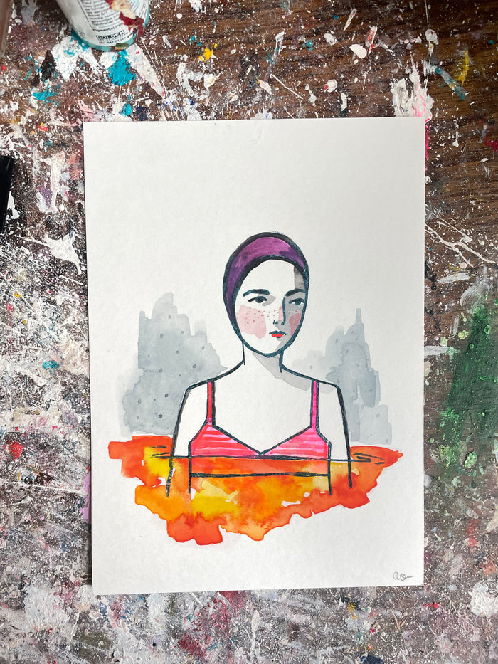 She swam in a lake of fire