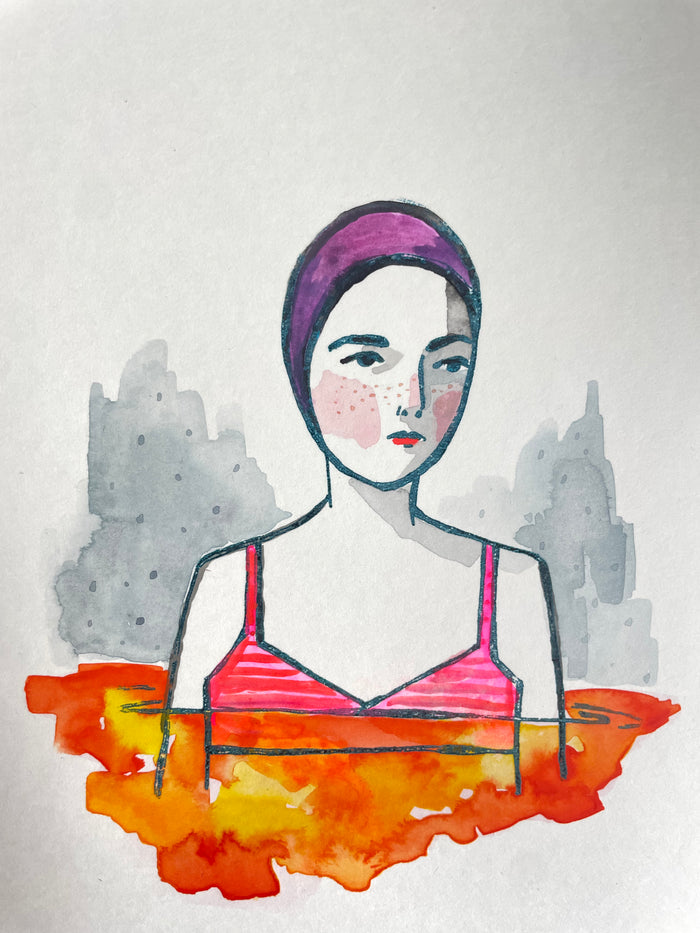 She swam in a lake of fire