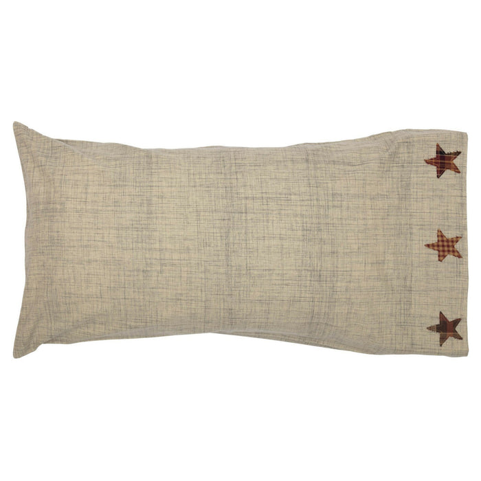 Abilene Star King Pillow Case - Set of 2 - Primitive Star Quilt Shop