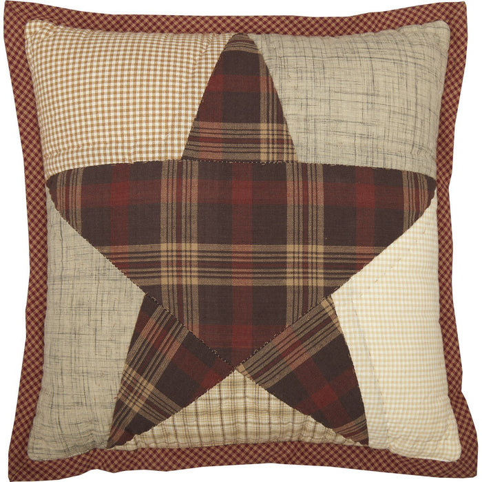 Abilene Star Quilted Pillow 12" - Primitive Star Quilt Shop