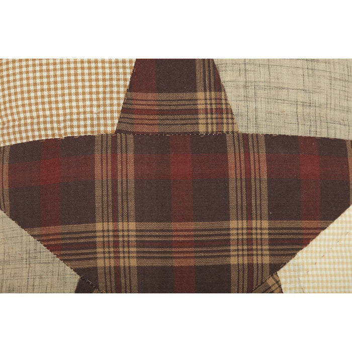 Abilene Star Quilted Pillow 12" - Primitive Star Quilt Shop