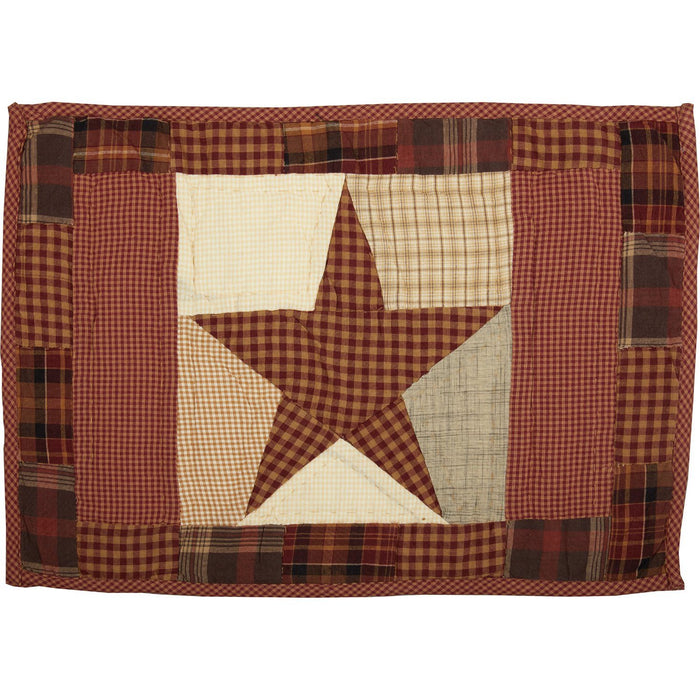 Abilene Star Quilted Placemat - Set of 6 - Primitive Star Quilt Shop