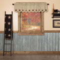 Abilene Star Scalloped Lined Valance 60" - Primitive Star Quilt Shop