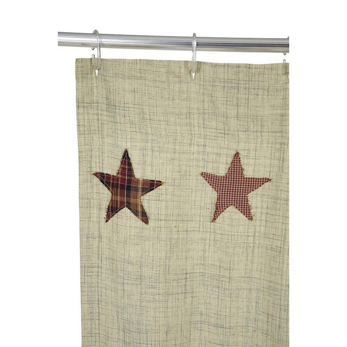 Abilene Star Shower Curtain - Primitive Star Quilt Shop