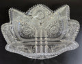 ABP cut glass square bowl American brilliant period 1886 -1915 bob52