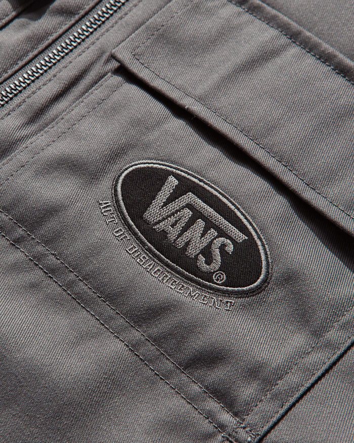 Vans Aod Aabrasion Jacket Smoked Pearl Coats and Jackets Jackets VN000RPPFLC1