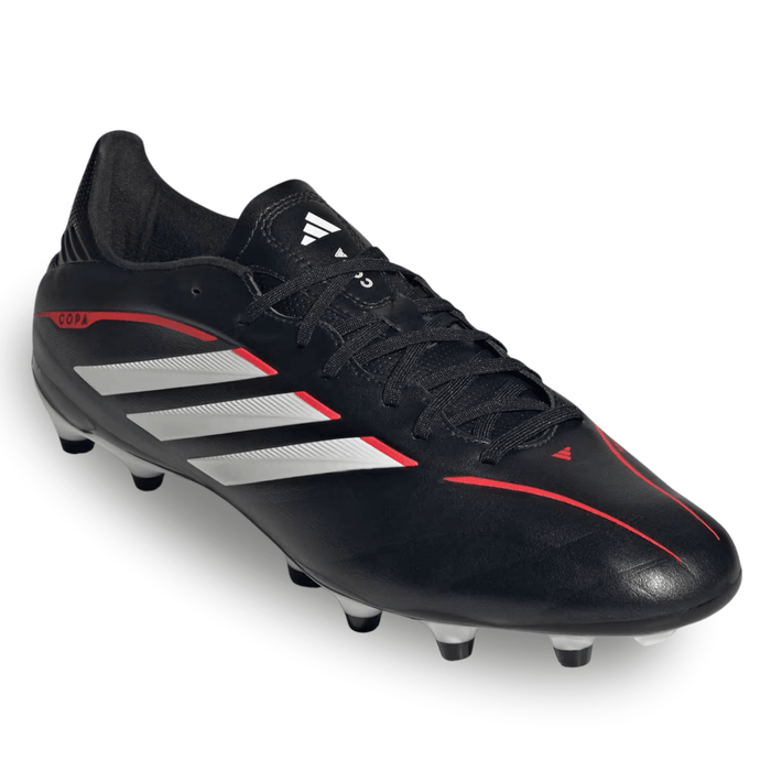 adidas Copa Pure IV League FG Soccer Cleats (Black/White/Lucid Red) | SoccerWearhouse