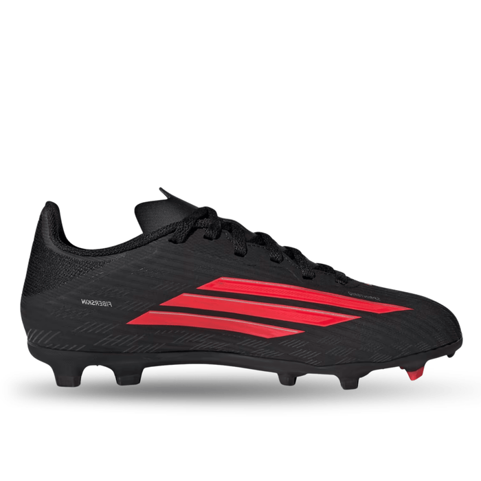 adidas Jr. F50 League FG/MG Soccer Cleats (Black/Lucid Red) | SoccerWearhouse