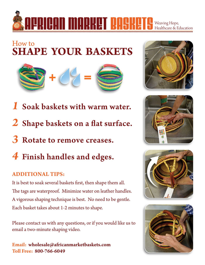 African Bolga Basket Natural Kinkaloo