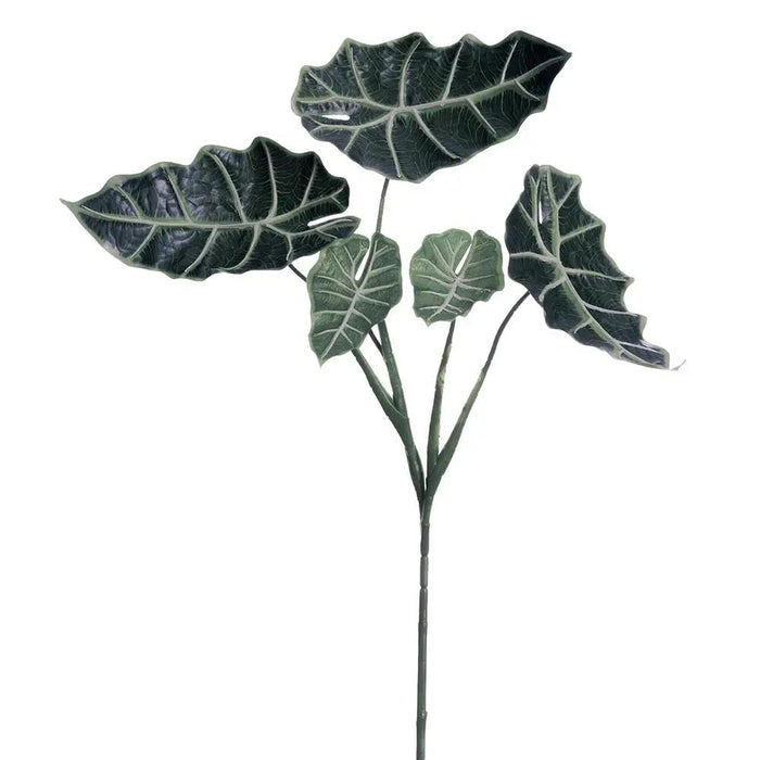 Allstate Alocasia Leaf Spray Green 32" - Uncategorized Silk