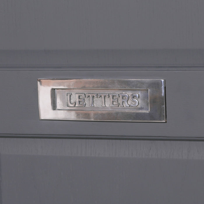 Aluminium Polished Door Letter Plate 10" - Modern Home Interiors