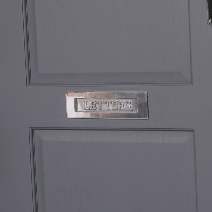 Aluminium Polished Door Letter Plate 10" - Modern Home Interiors