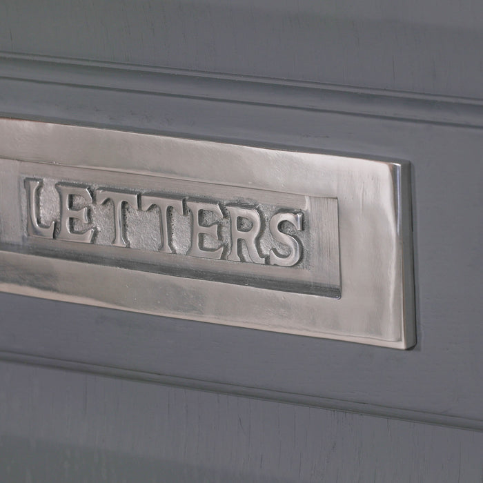 Aluminium Polished Door Letter Plate 10" - Modern Home Interiors